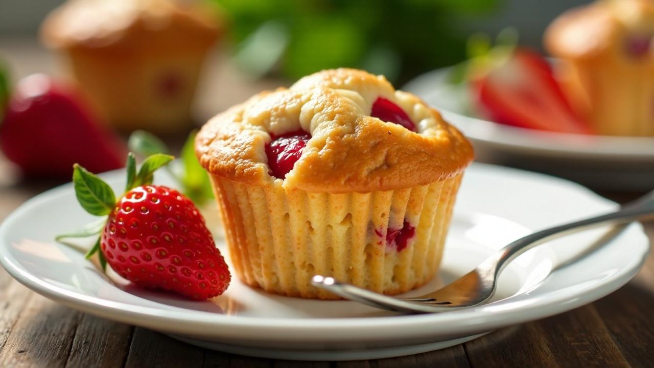 Erdbeer-Weiße Schokolade-Muffin-Tops