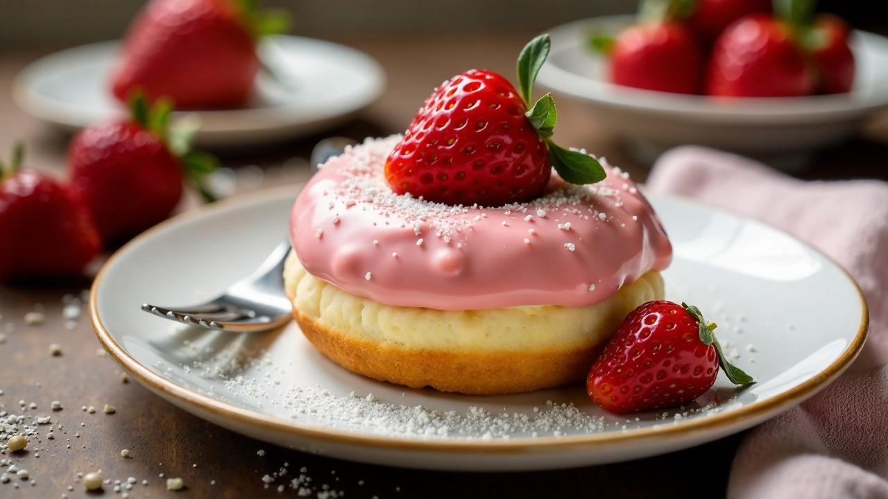 Erdbeerkäsekuchen-Donut