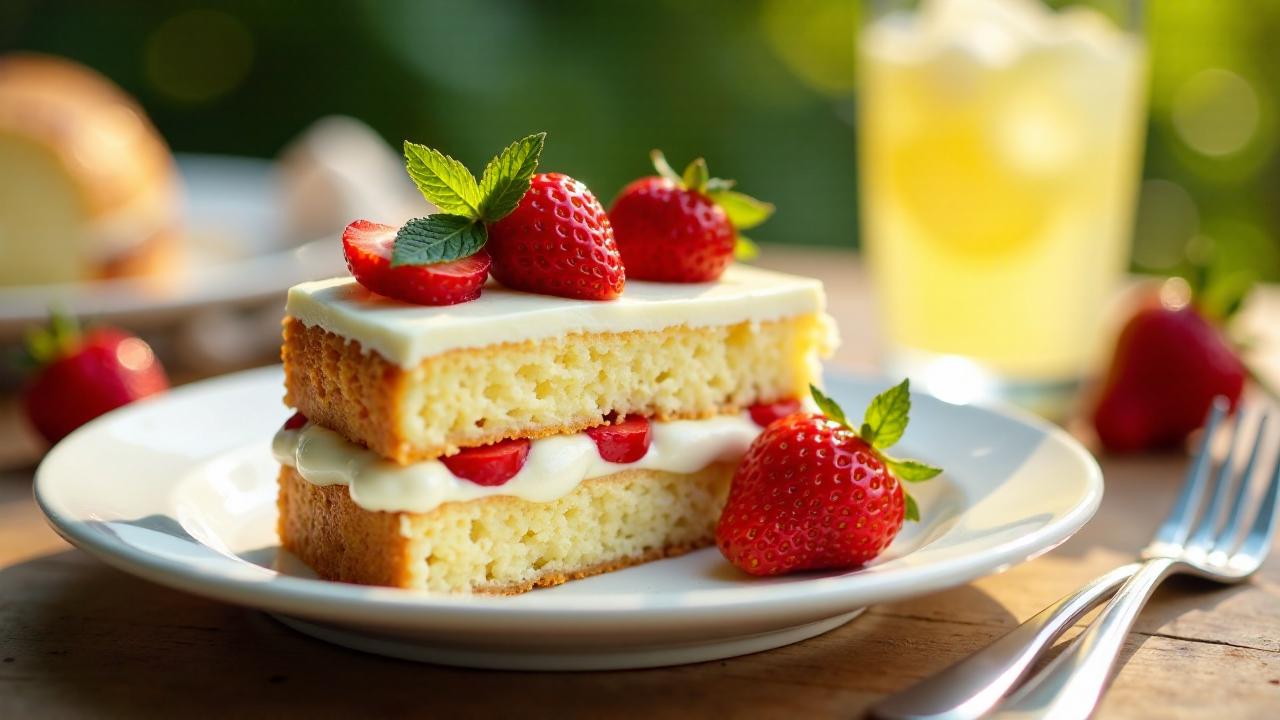 Erdbeerkuchen mit Quarkcreme