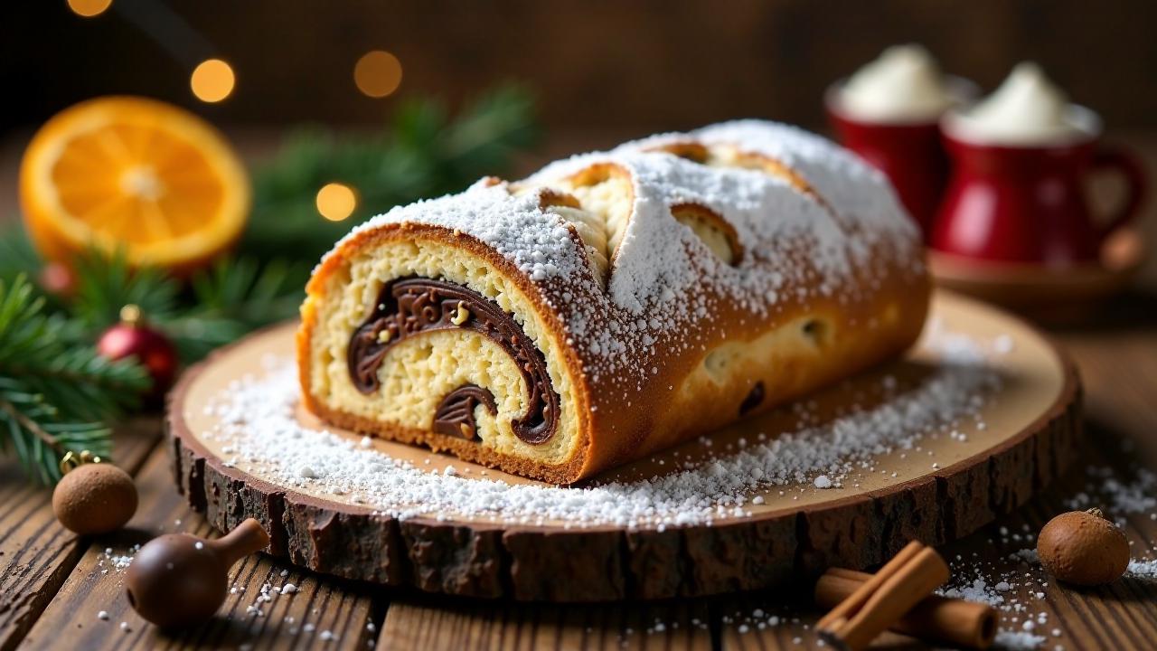 Erdnuss-Schoko-Stollen