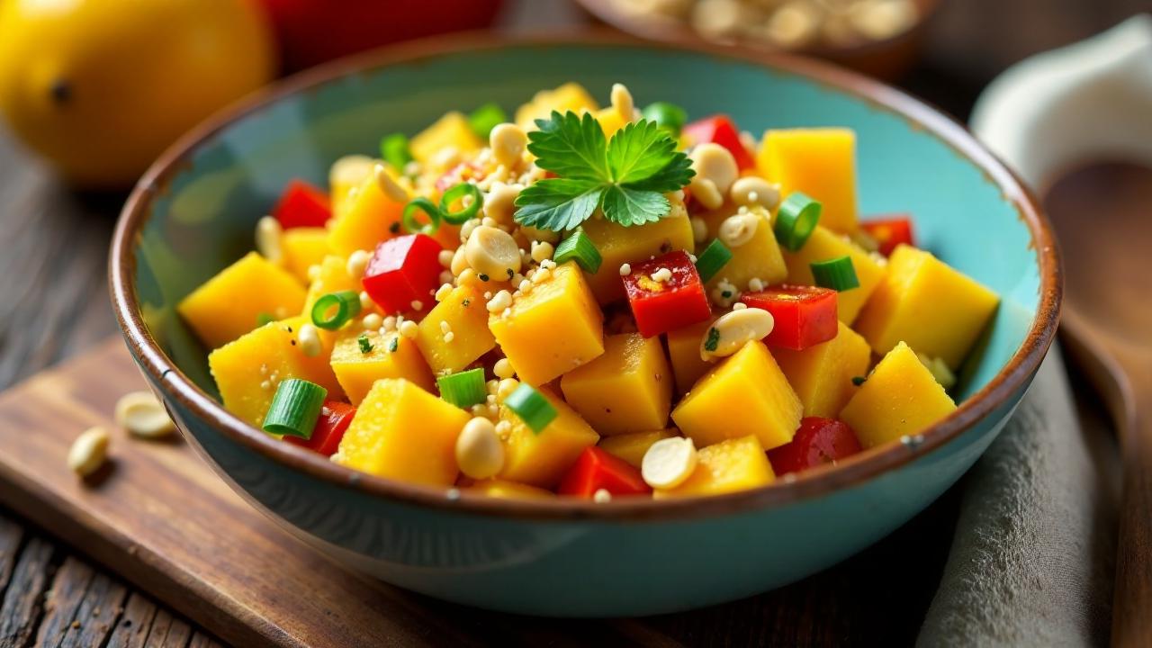 Erdnuss Mangosalat