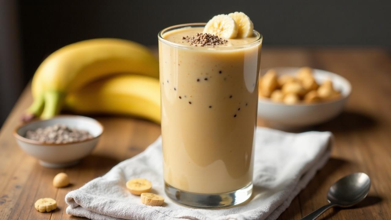 Erdnussbutter-Banane-Smoothie