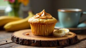 Erdnussbutter-Bananen-Muffins