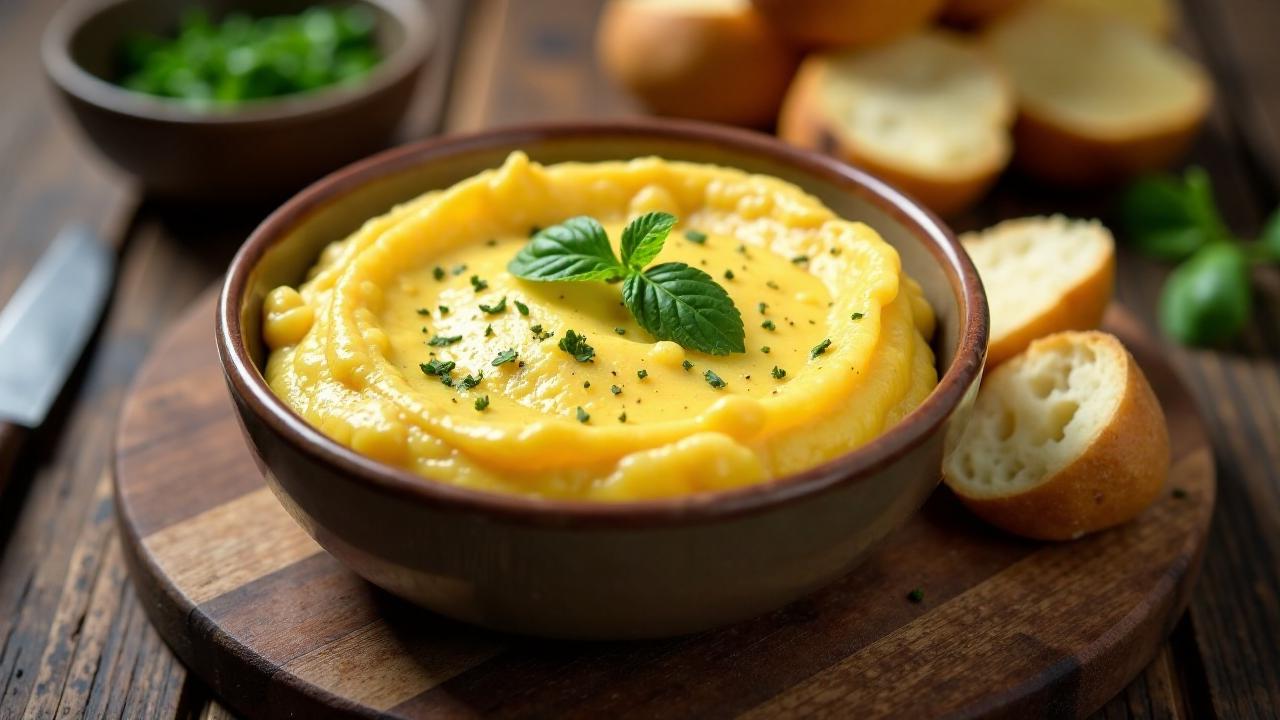 Erdäpfelkäse mit frischem Brot