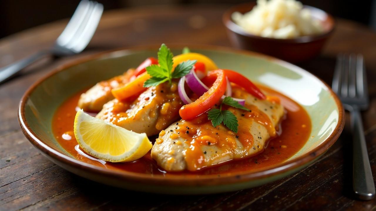 Escabeche de Pollo: Marinierte Hähnchenbrust