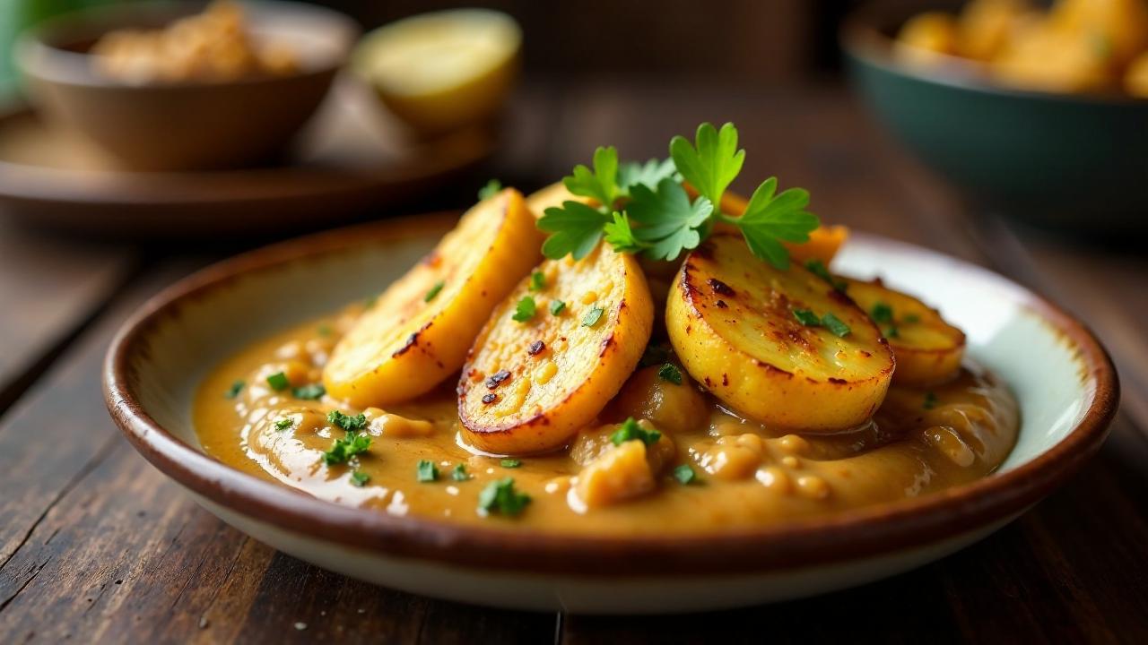 Esobe – Plantains mit Erdnüssen und Fisch