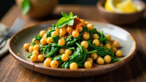 Espinacas con Garbanzos (Spinat mit Kichererbsen)