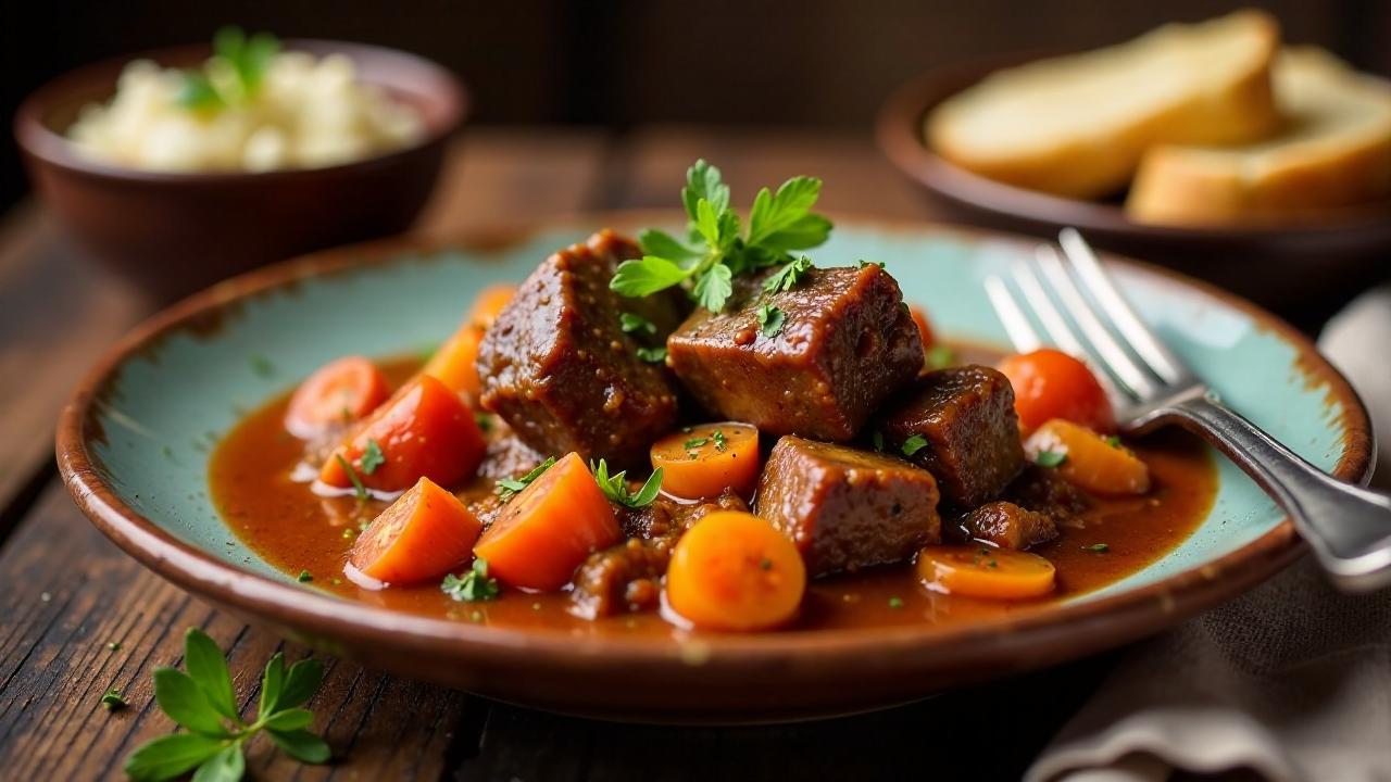 Estofado de Rabo de Toro (Ochsenschwanz-Ragout)