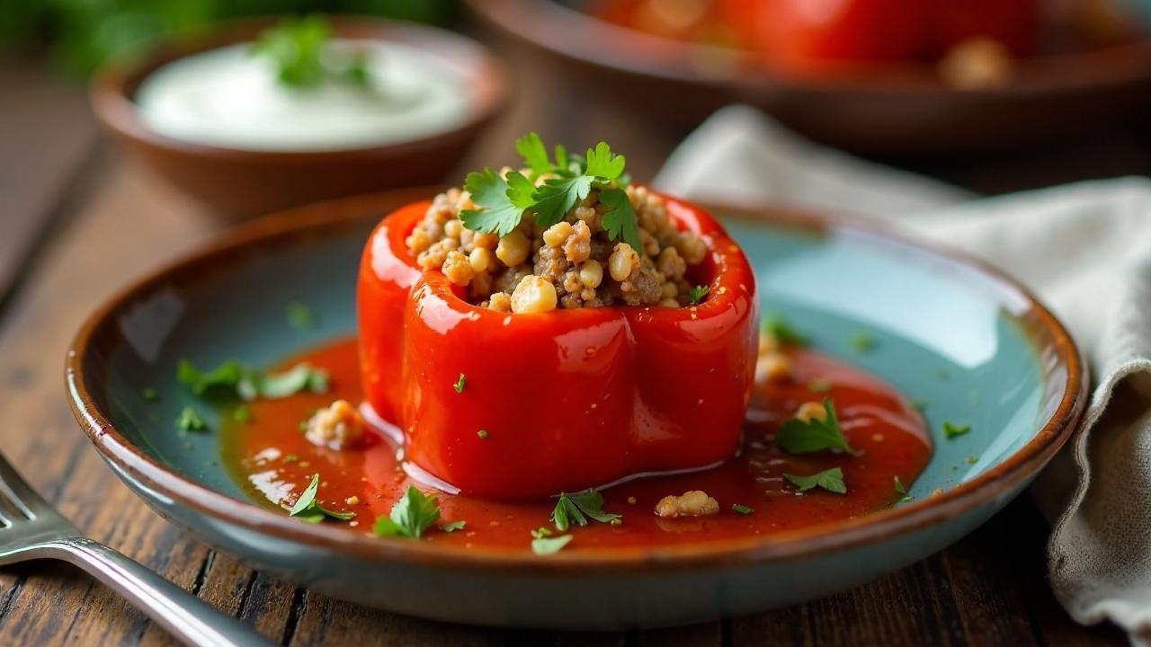 Etli Dolma: Gefüllte Paprika mit Fleisch