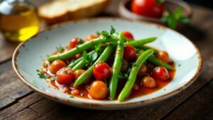 Fasolakia: Grüne Bohnen in Tomatensoße