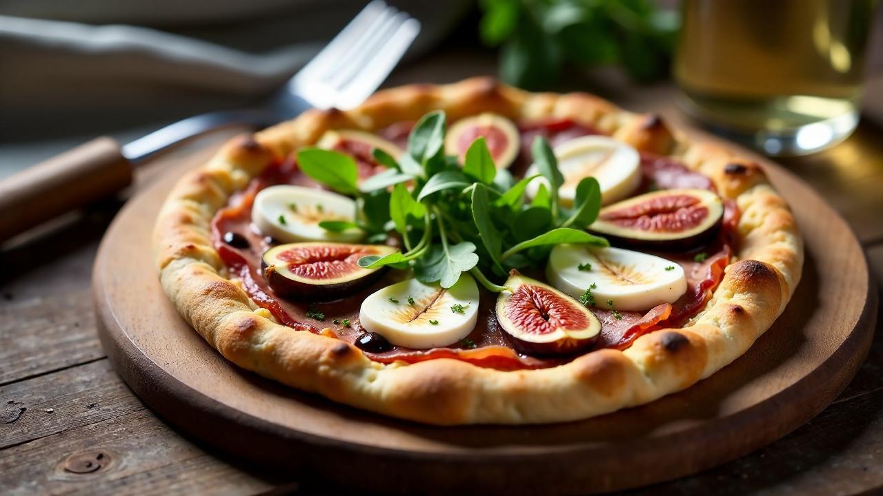 Feigen- und Prosciutto-Pizza