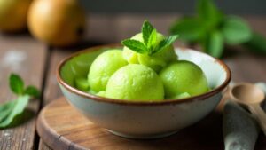 Feijoa Sorbet - Sorbet aus Feijoa-Früchten