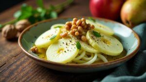 Fenchelsalat mit Äpfeln und Walnüssen