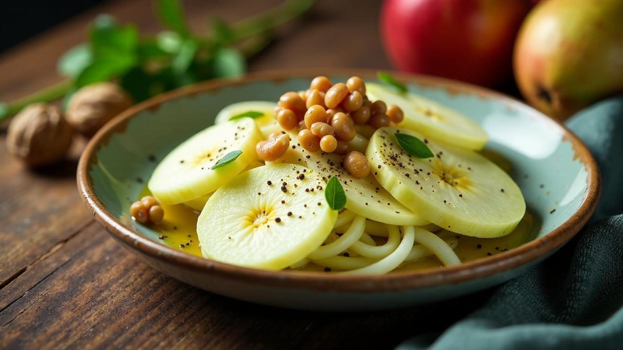 Fenchelsalat mit Äpfeln und Walnüssen