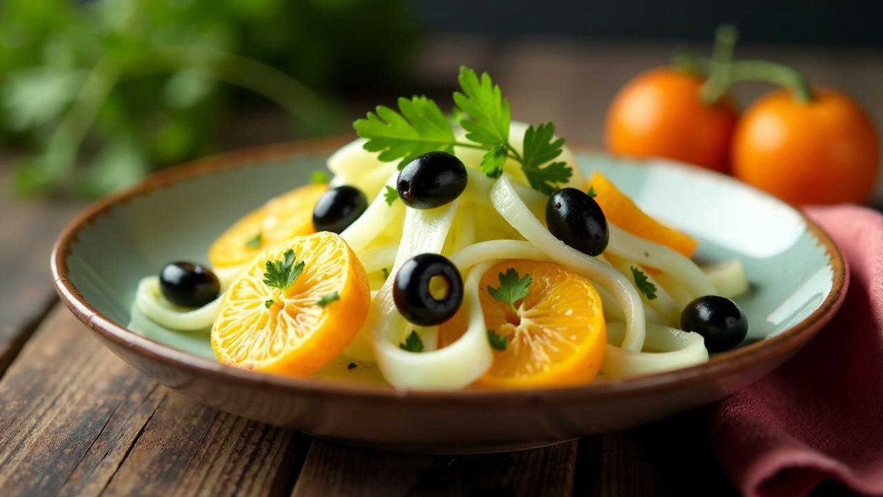 Fennelsalat mit Orangen und Oliven