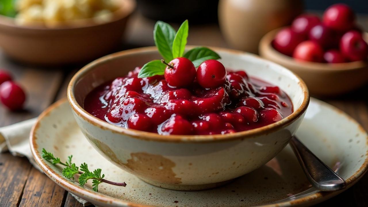 Fermentierte Cranberry-Sauce