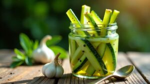 Fermentierte Zucchini-Sticks