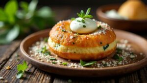 Feta-Spinat-Donut (herzhaft)