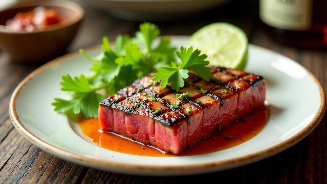 Feuriger Tuna-Steak