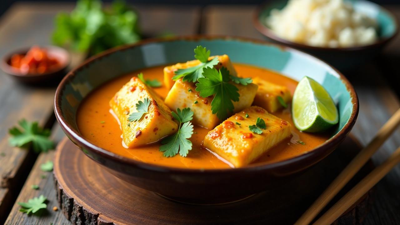 Fijianisches spicy Fischcurry