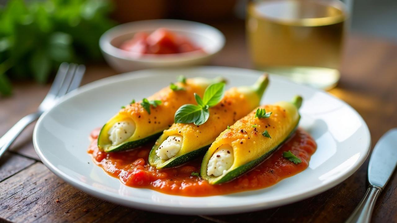 Fiori di Zucca Ripieni (Gefüllte Zucchiniblüten)