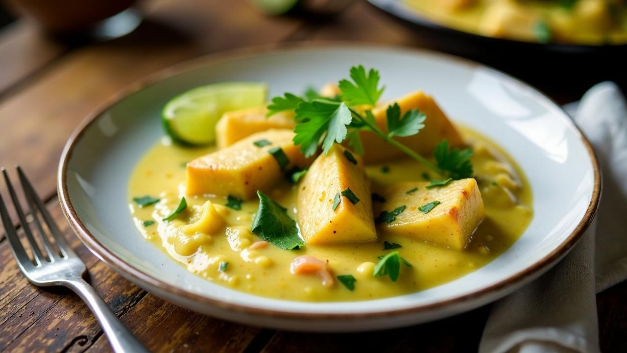 Fischcurry mit Taro und Zitronengras