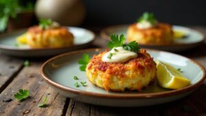 Fischfrikadellen mit Remoulade