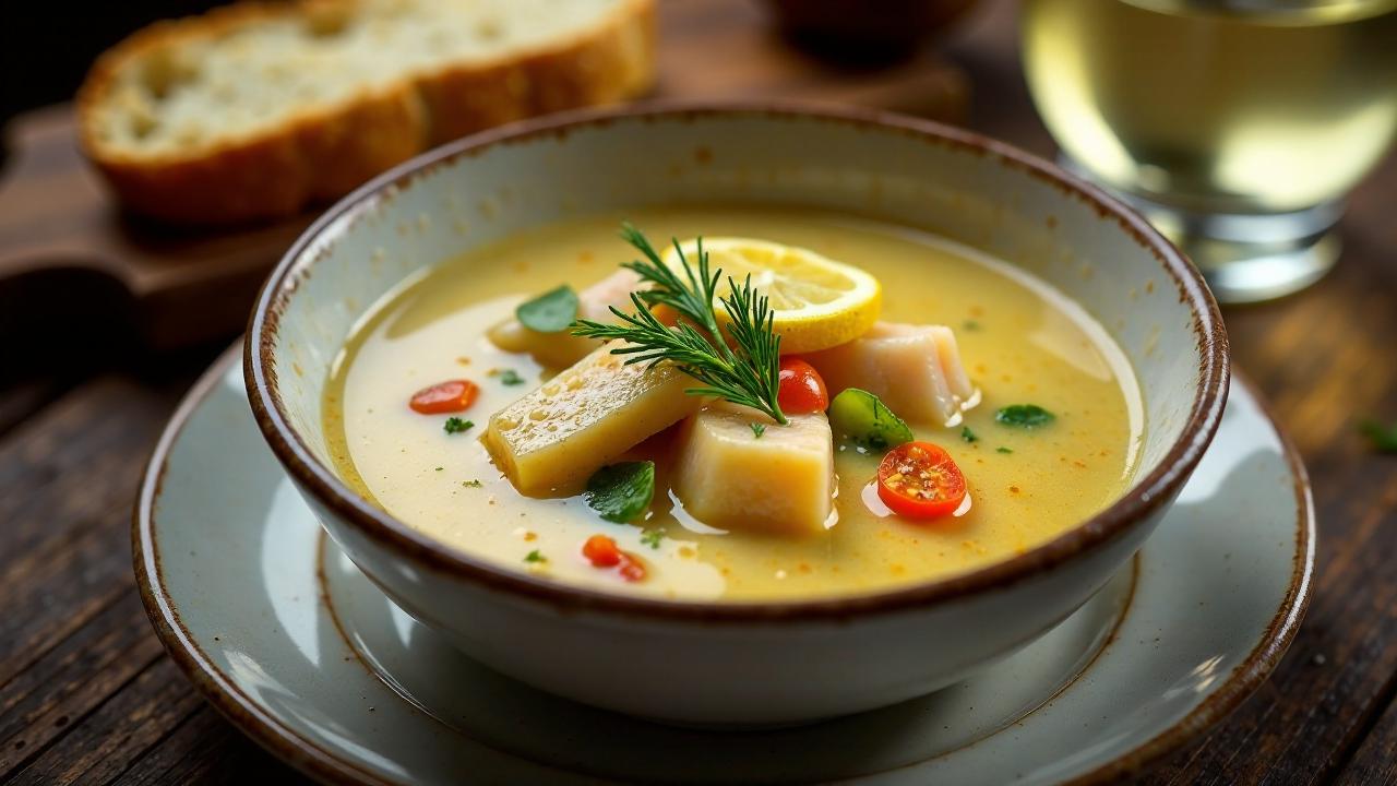 Fischsuppe mit Sahne