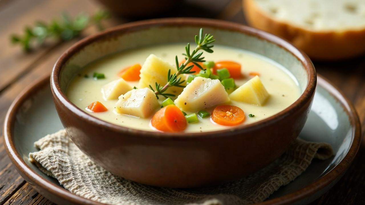 Fish Chowder - Walisische Fischsuppe