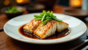 Fish with Black Pepper Sauce