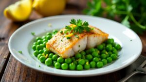 Fish with Green Peas