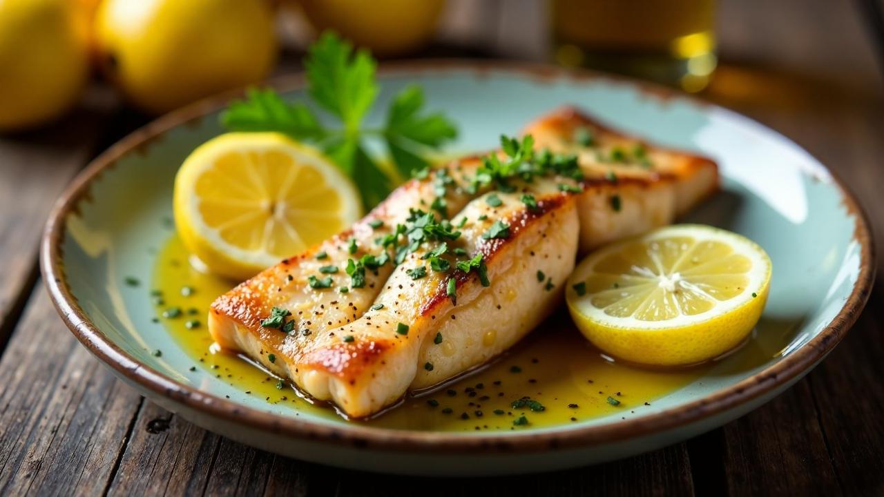 Fish with Lemon and Garlic