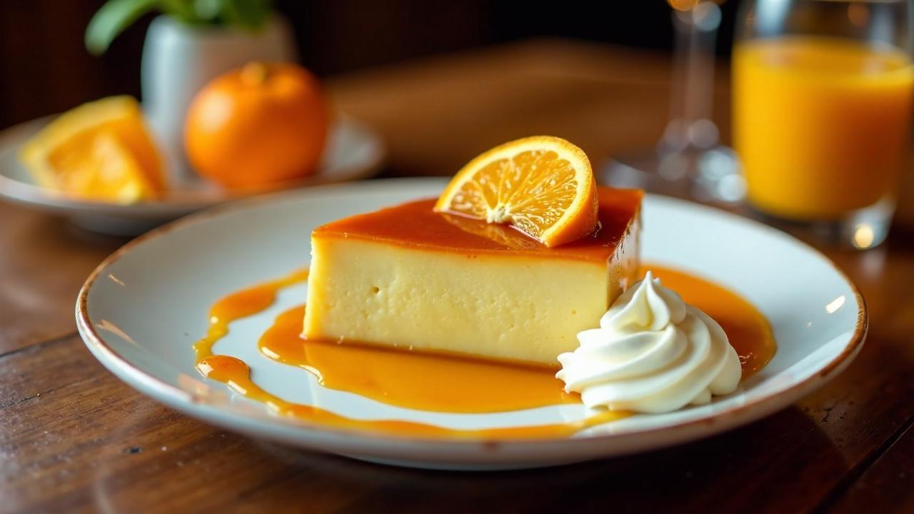 Flan de Naranja