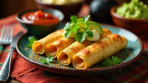 Flautas de Pollo: Hühnerrollen