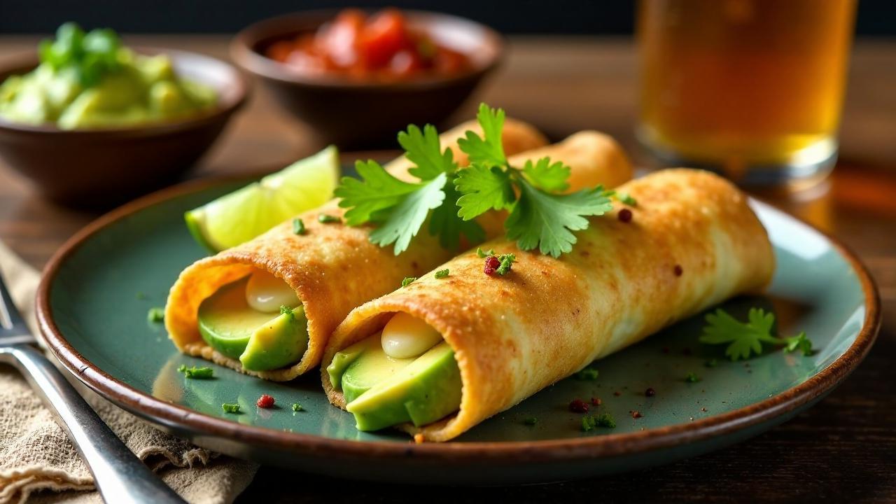 Flautas mit Avocado