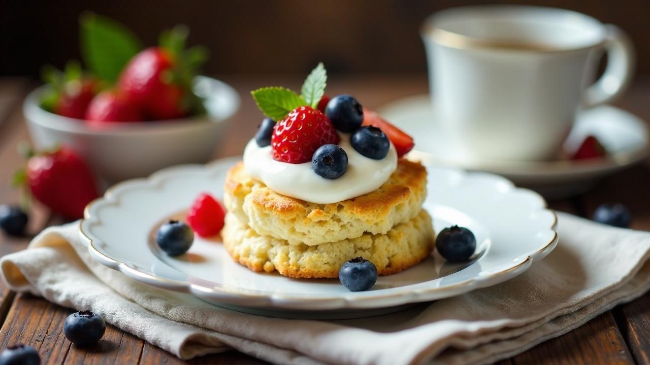 Fluffige Scones mit Clotted Cream