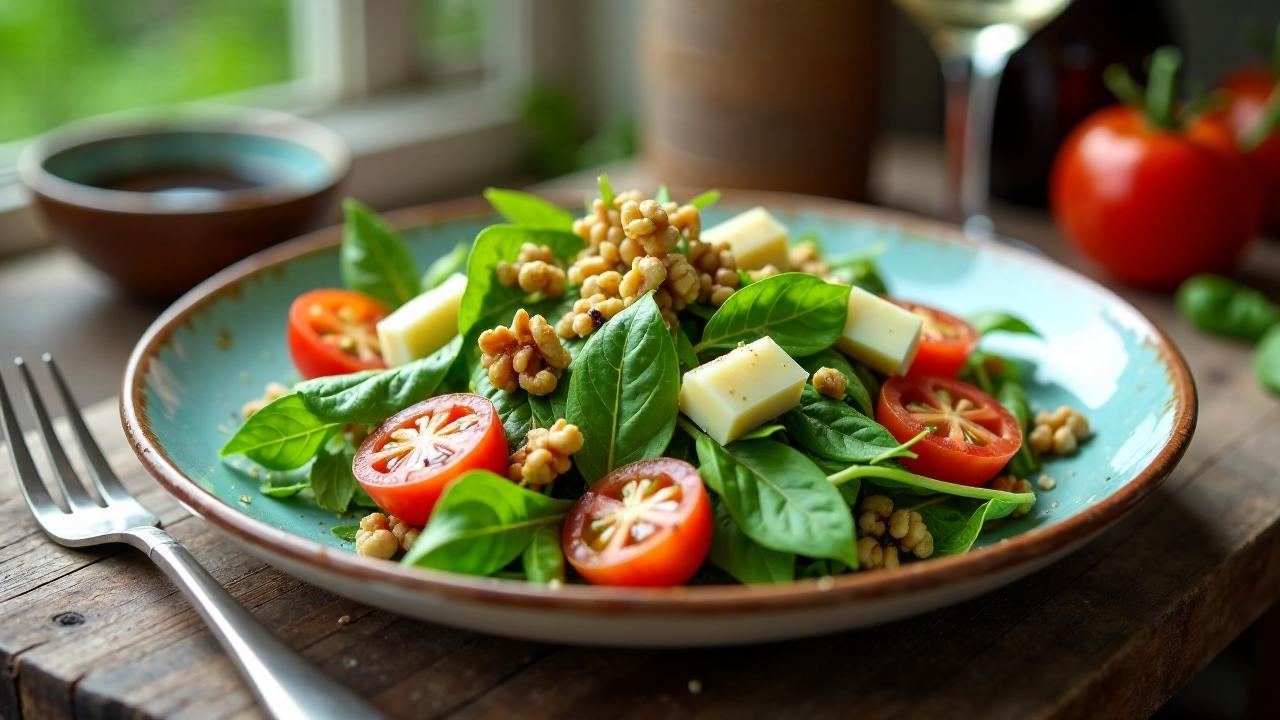 Fourme d'Ambert Salad: Salat mit Blauschimmelkäse