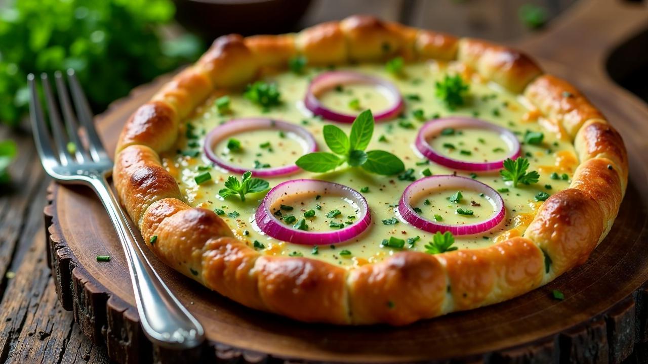 Frankfurter Grüne Soße Flammkuchen