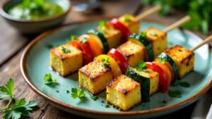 Frankfurter Grüne Soße Tofu-Skewers