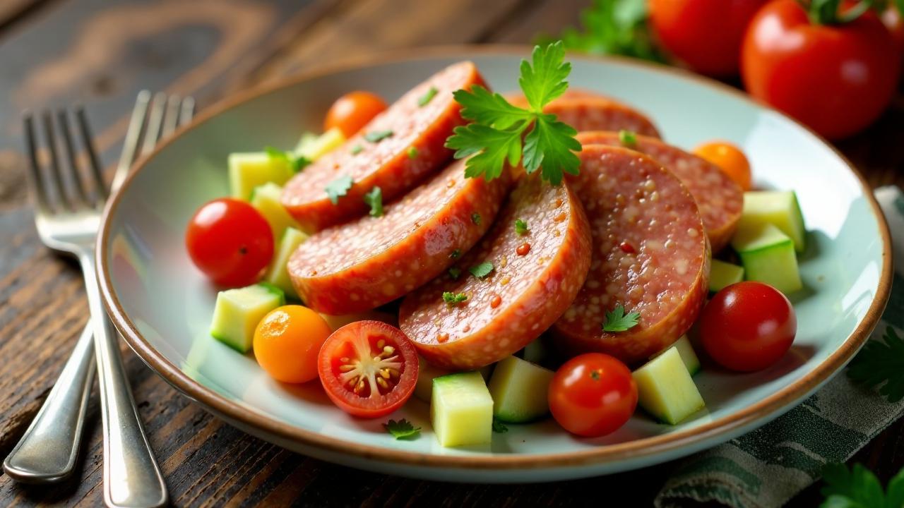 Frankfurter Trockenwürstchen-Salat