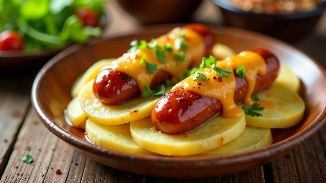 Frankfurter Würstchen im Kartoﬄebett