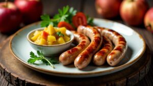 Frankfurter Würstchen mit Apfel-Senf Chutney