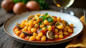 Fregola con Arselle - Sardische Nudelkügelchen mit Venusmuscheln