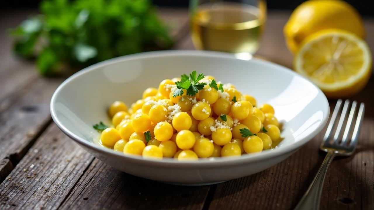 Fregola con Bottarga - Nudelkügelchen mit Fischrogen