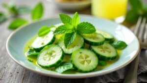 Fresh Mint and Cucumber Salad