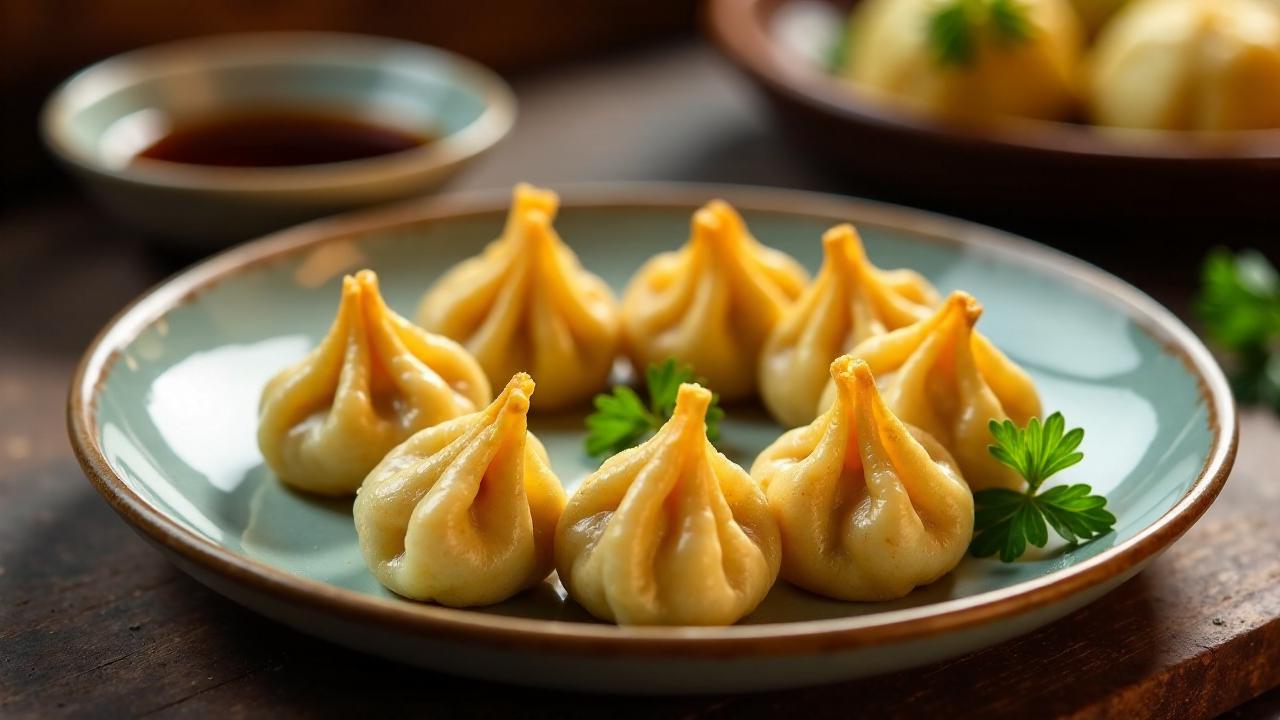 Fried Dumplings - Gebratene Teigtaschen