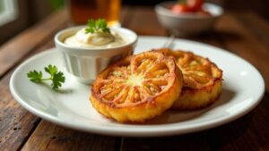 Fried Green Tomatoes – Panierte und gebratene grüne Tomaten.