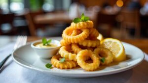 Fried Kalamarakia – Gebratene Tintenfischringe