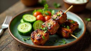 Fried Lamb Kebabs