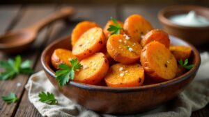 Fried Sweet Potatoes - Gebratene Süßkartoffeln